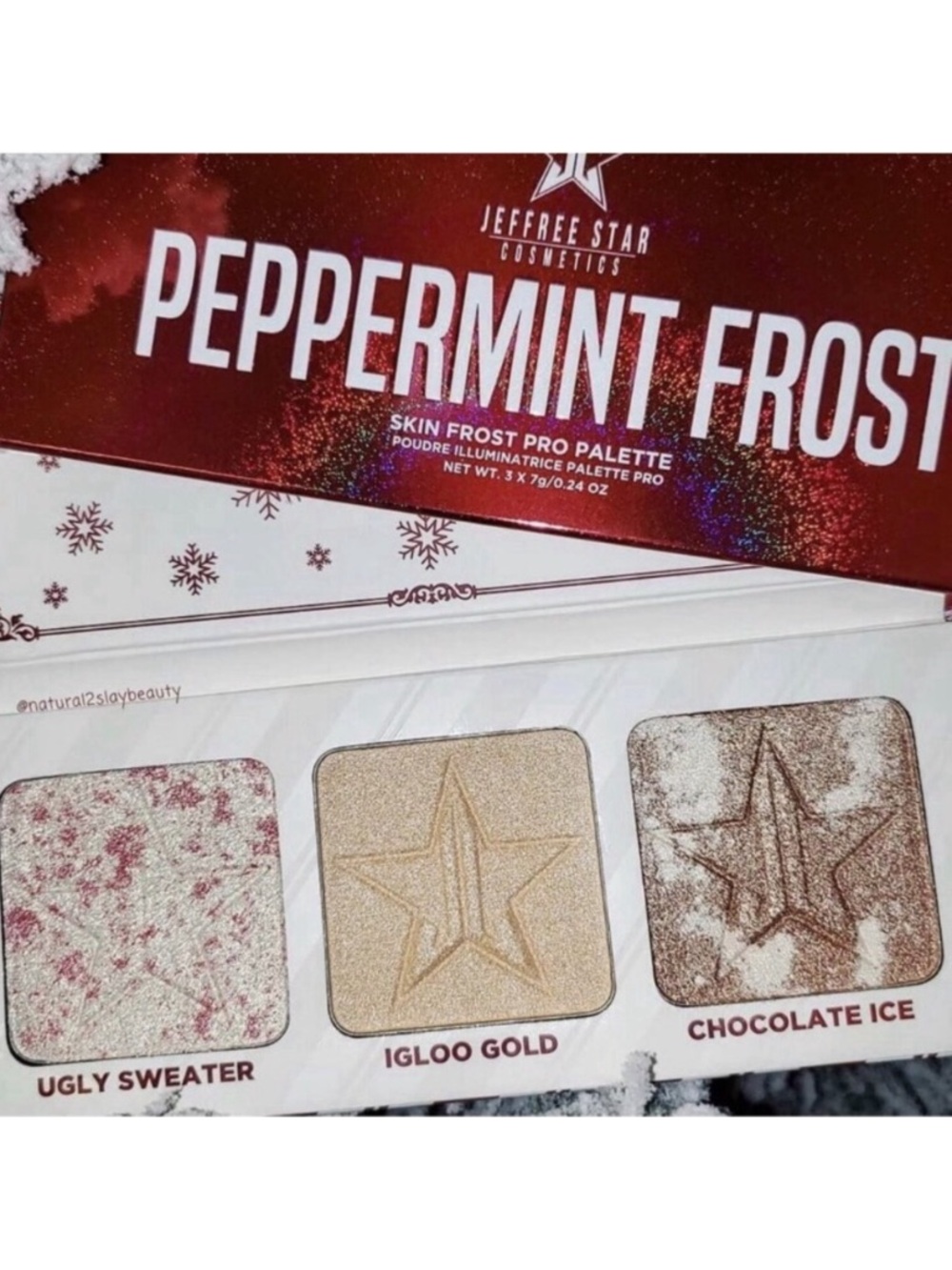 EXTREMELY RARE jeffree star hot chocolate holiday highlight palette